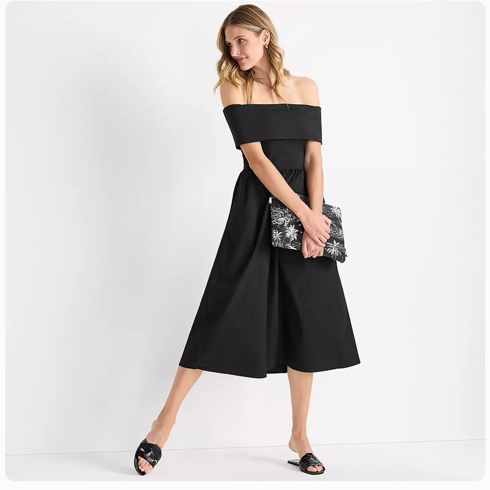Lands' End Black Strapless Dress - Picture 7 of 12
